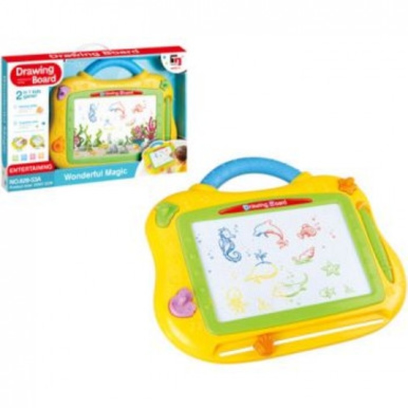 Small Coloured Magnetic Drawing Board with Handle