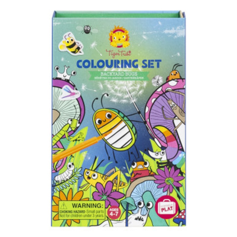 Tiger Tribe Colouring Set – Backyard Bugs