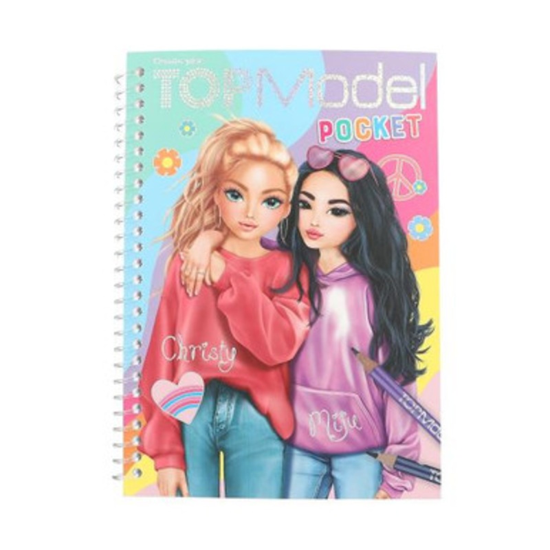 Top Model – Pocket Colouring Book – Christy & Midi