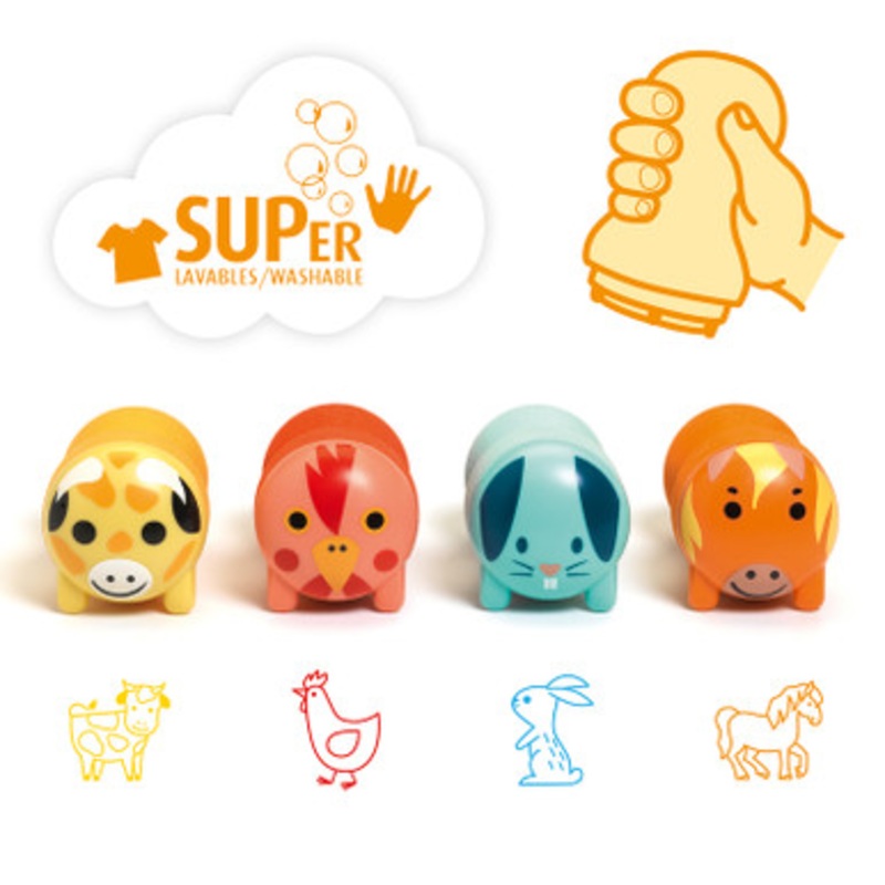 Djeco – Farm Animal Stamps for Little Ones