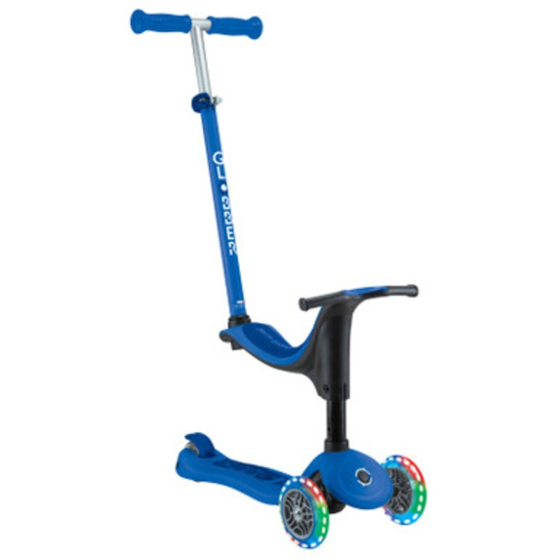 Globber GO UP SPORTY with Lights Scooter V2 – Navy Blue/ Dark Navy Blue