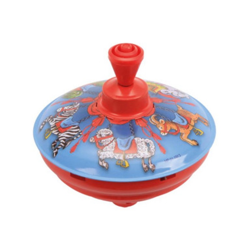 Humming Metal Spinning Top – Merry-Go-Round 13cm