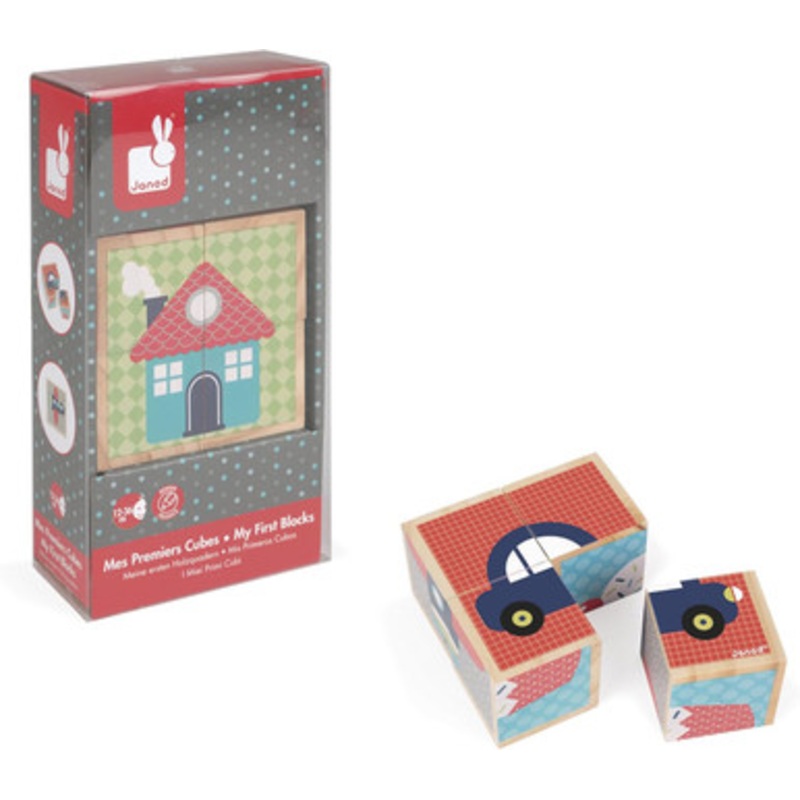 Janod My First Blocks Puzzle – Words