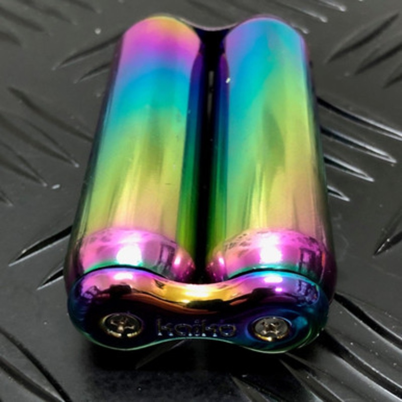 Kaiko Fidgets -Smooth Oil Slick Hand Roller in Black Carry Case