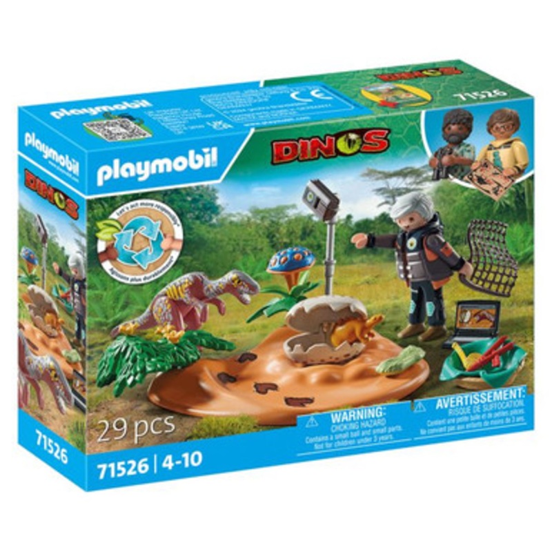 Playmobil Dinos – Stegosaurus Nest with Egg Thief 71526