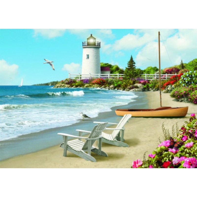 Ravensburger 300pc – Sunlit Shores Large Format Puzzle**Box Damage**
