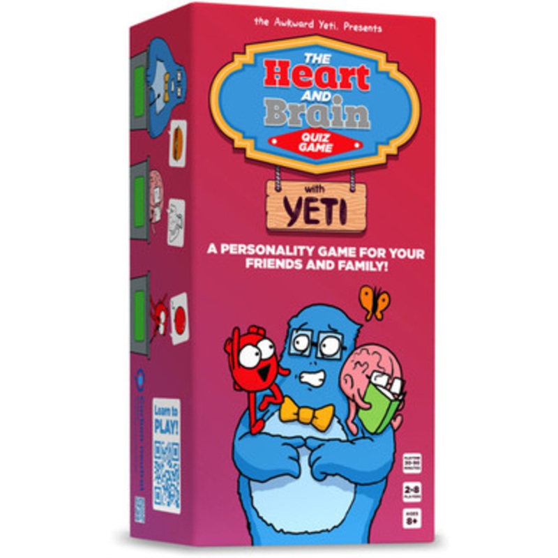 The Heart and Brain Quiz Game  with Yeti