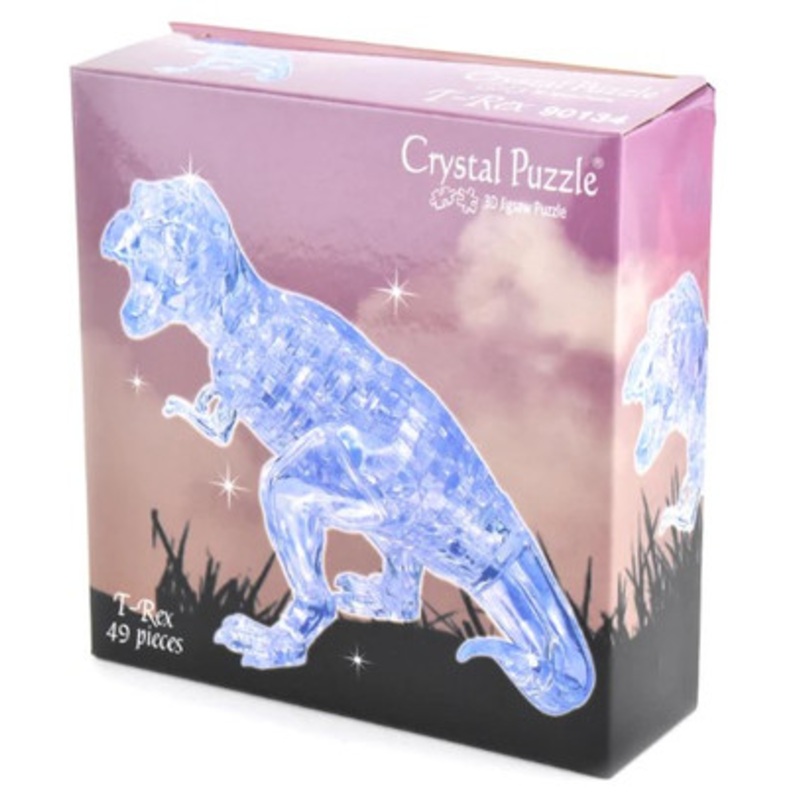 Crystal Puzzle 3D – Clear T-Rex Puzzle