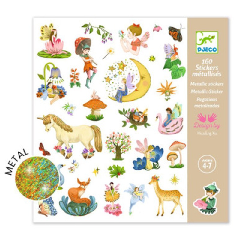 Djeco – Fantasy Metallic Stickers