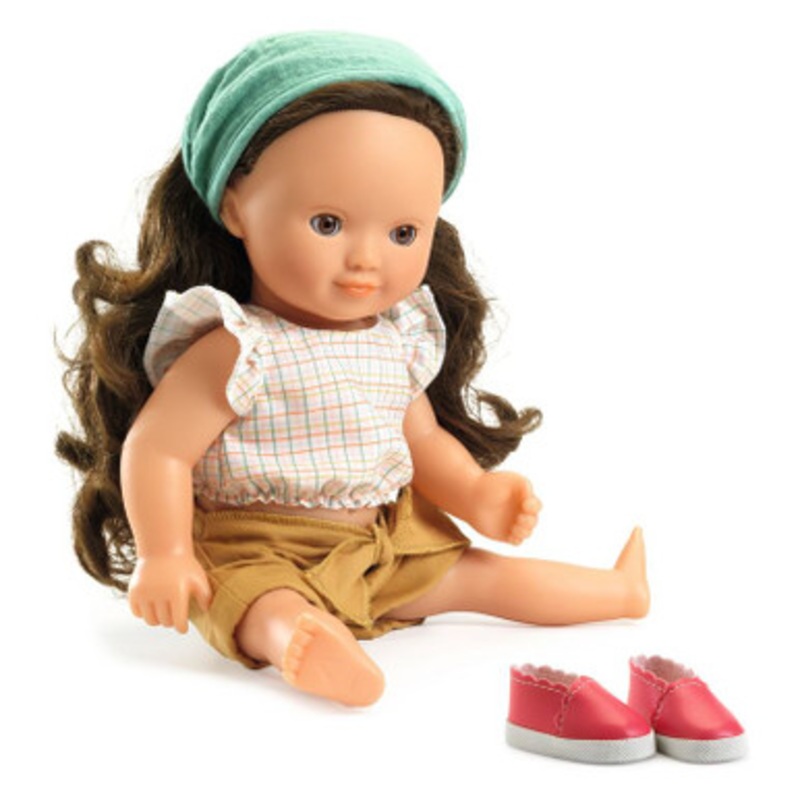 Djeco – Pomea Lovely Collection – Josephine Brunette Hair Doll 32cm