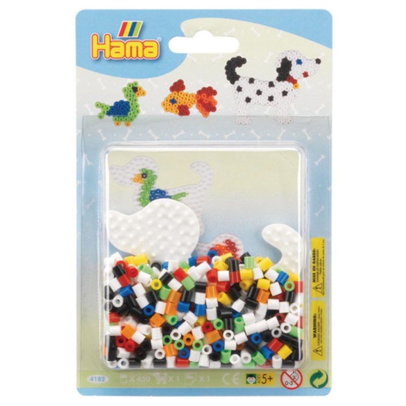 Hama Beads – Small Blister Pack – White Dog