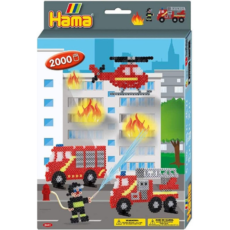 Hama Beads – Small Gift Box – Fire Fighters