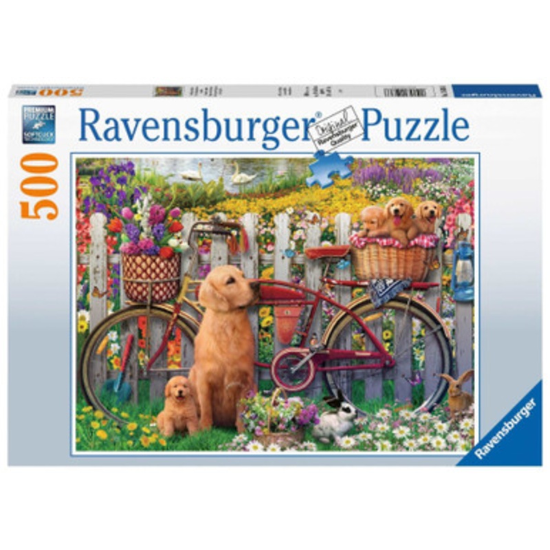 Ravensburger 500pc – Cute Dogs in the Garden
