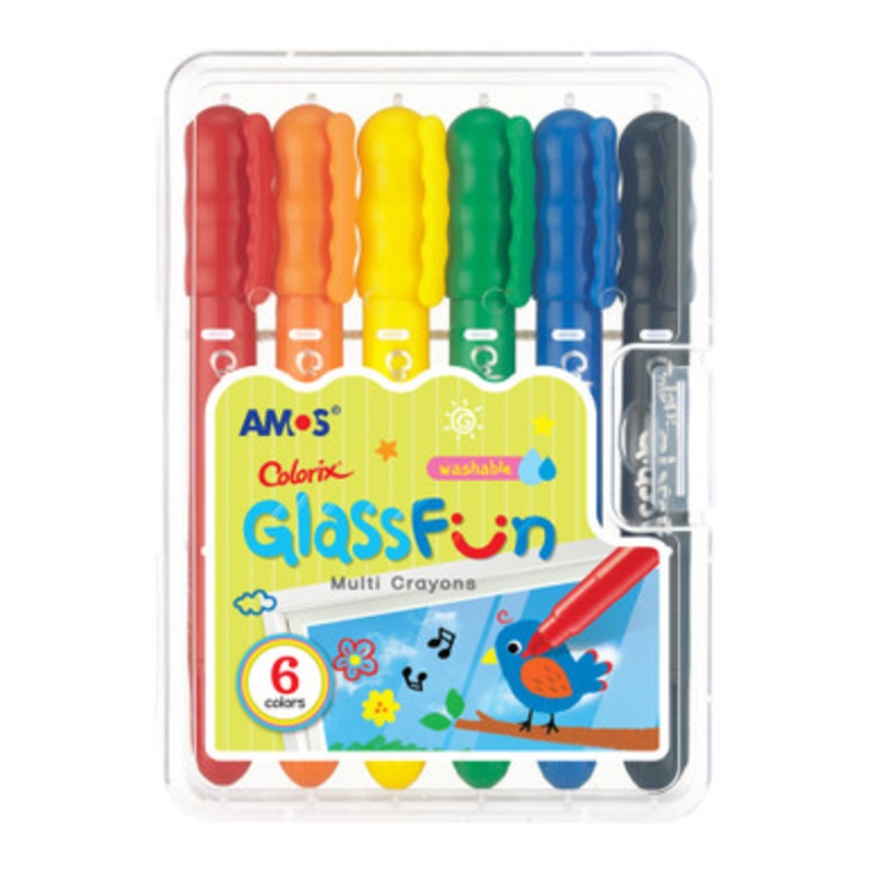 Amos – Colorix Glass Fun Crayons 6pk