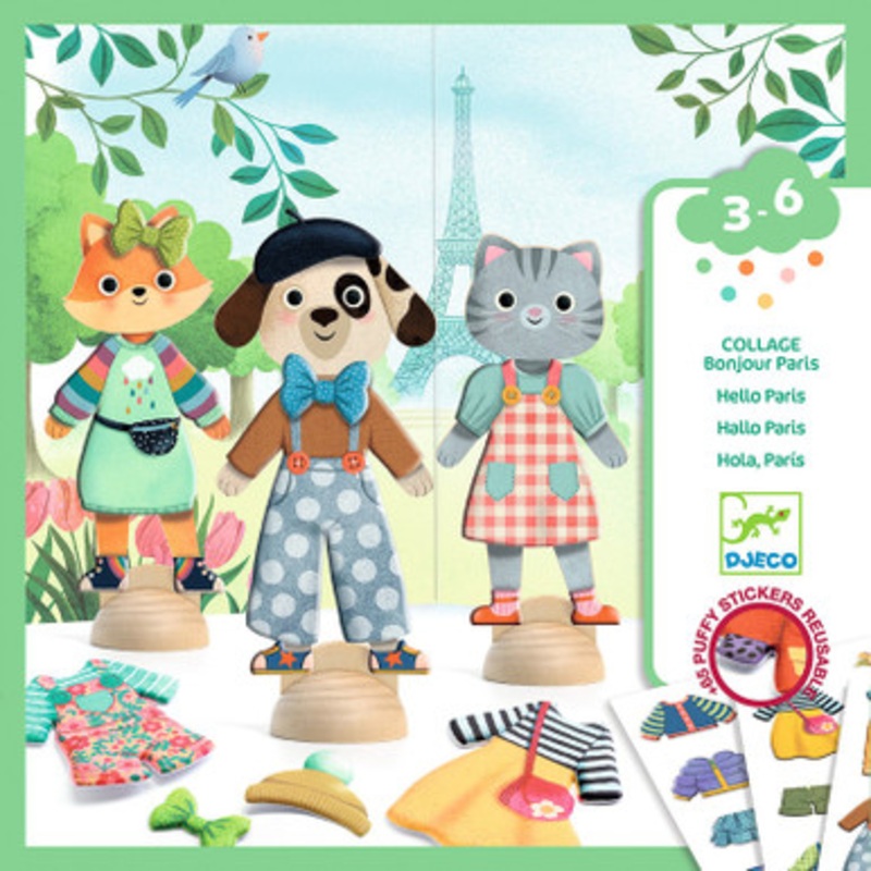 Djeco – Bonjour Paris Collage Set