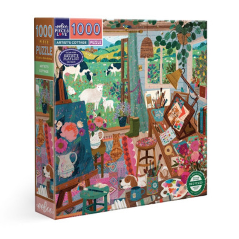 eeBoo 1000pc – Artist’s Cottage Puzzle