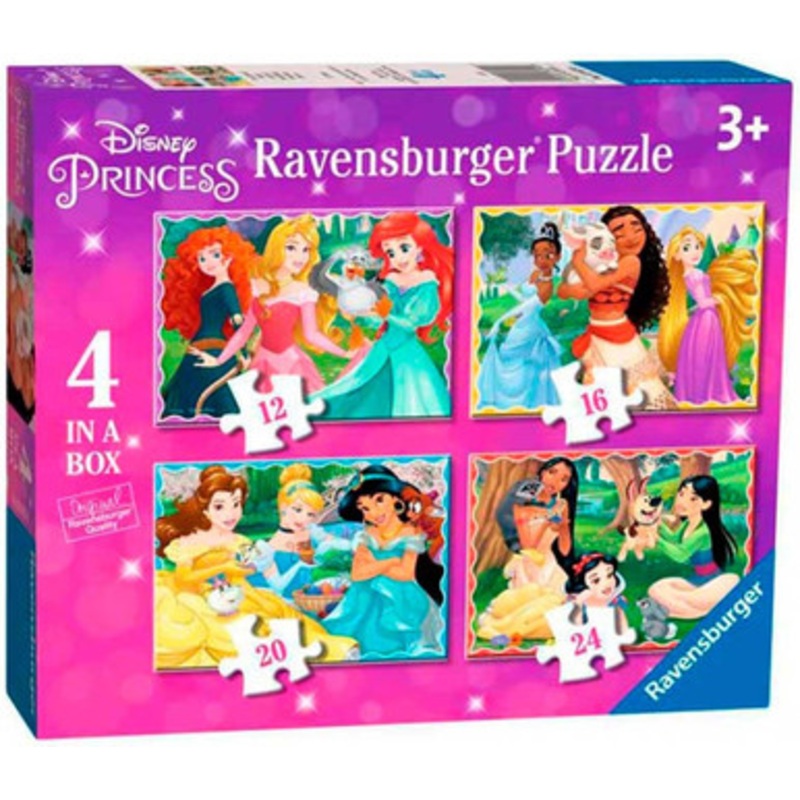 Ravensburger  – Disney Friendship 4 in a Box – 12, 16, 20, 24pc