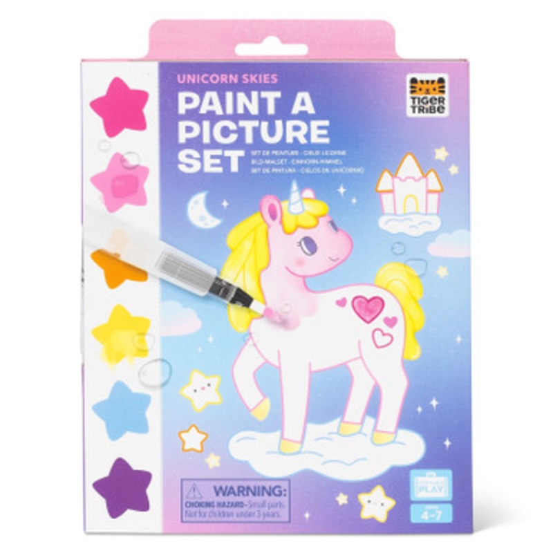 Tiger Tribe Paint-a-Picture Set: Unicorn Skies