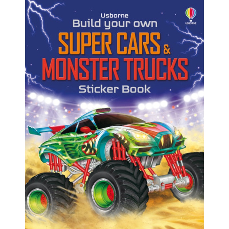 Usborne – Build Your Own Super Cars & Monster Trucks Sticker Book