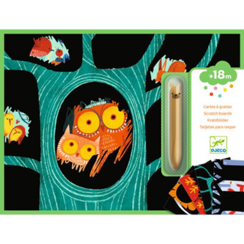 Djeco – Learning About Animals Scratch Cards