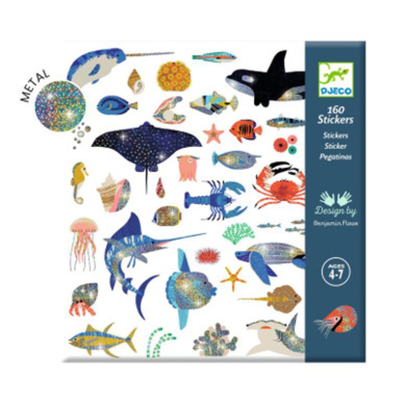 Djeco – Ocean Metallic Stickers