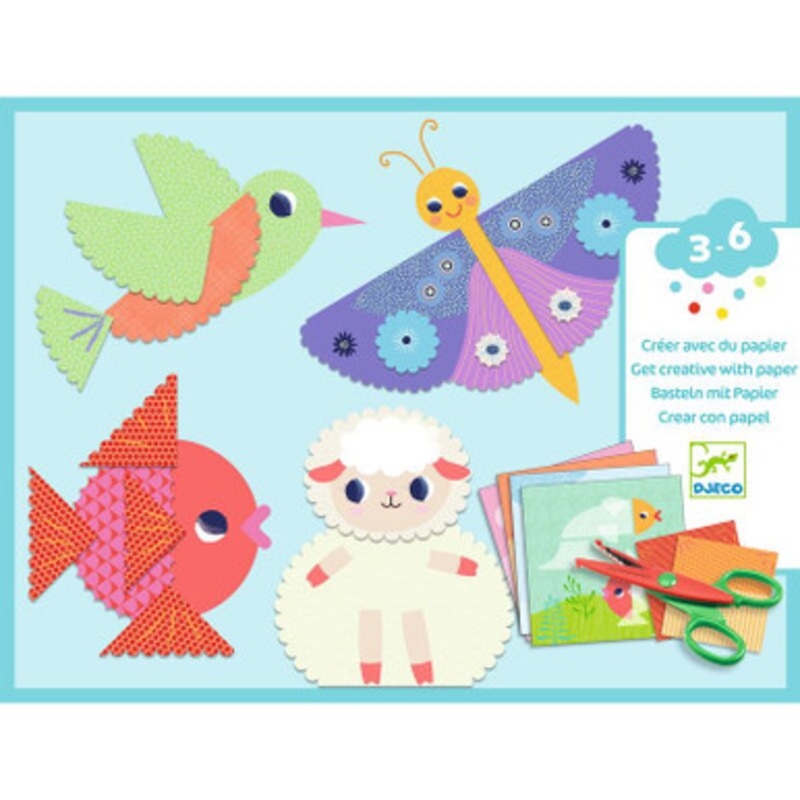 Djeco – Crinkle Cutting Collage Set
