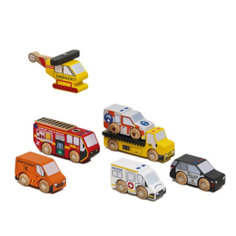 Le Toy Van- Emergency Helicopter & Rescue Vehicles