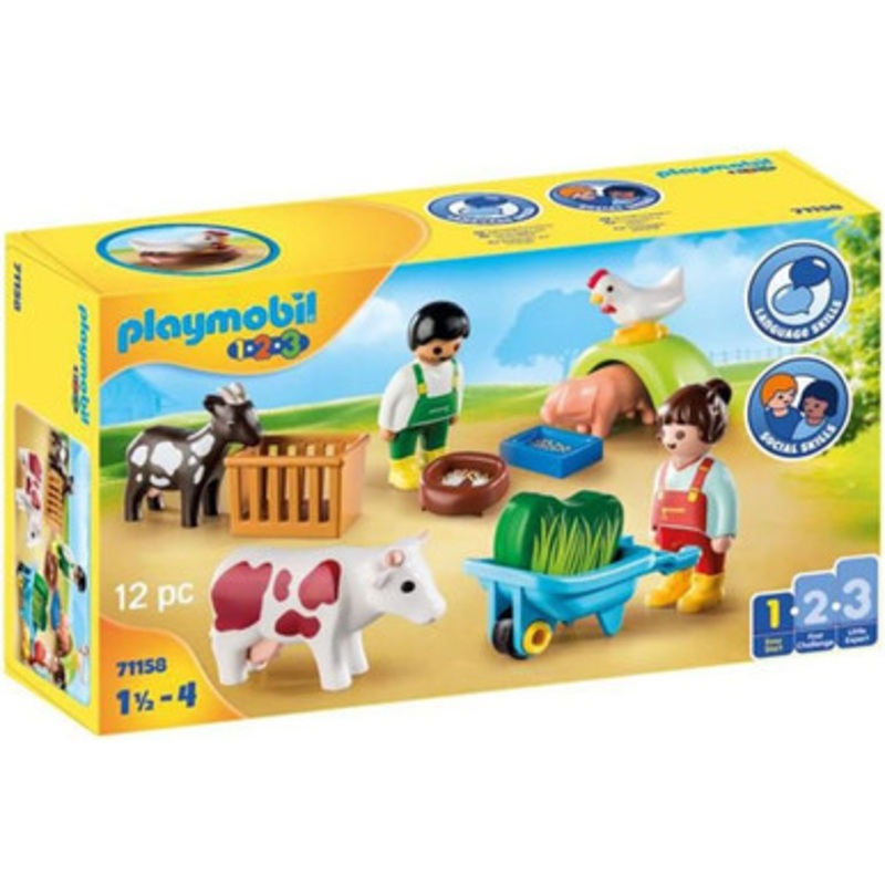 Playmobil 1.2.3 – Fun on the Farm 71158**box damage**