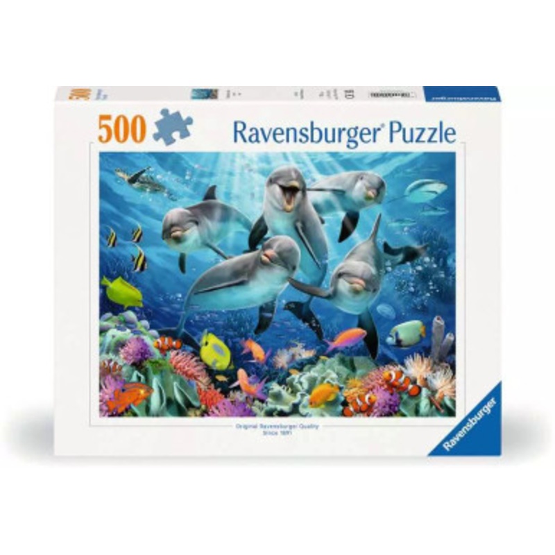 Ravensburger 500pc – Dolphins in the Coral Reef Puzzle