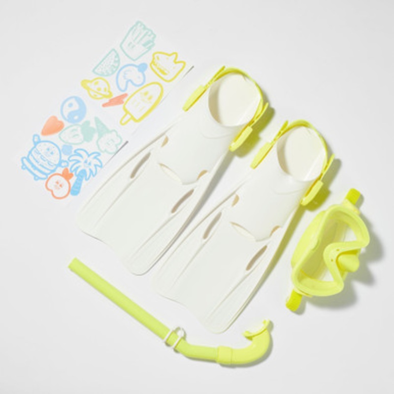 Sunnylife – Kids Snorkel Set Medium – The Sea Kids Yellow