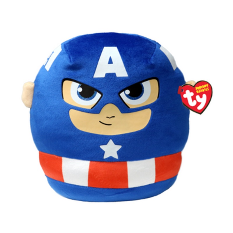 TY Marvel Squishy Beanies – Captain America Small 25cm