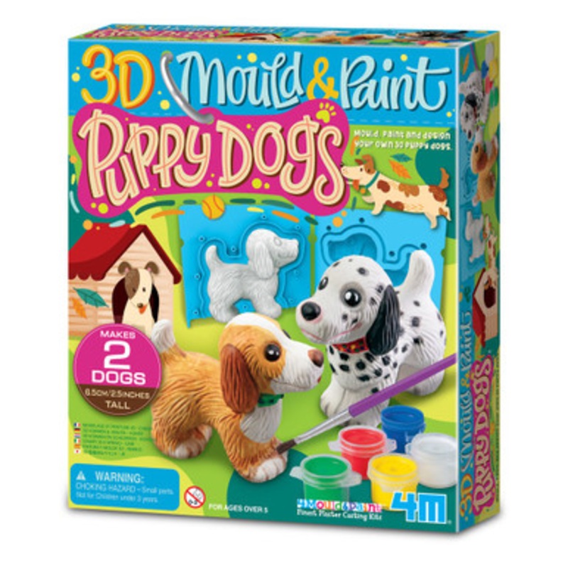 4M – 3D Mould & Paint – Puppy Dogs