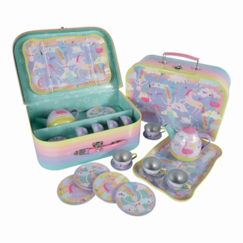 Floss & Rock – 15pc Tin Tea Set – Musical Fantasy**Slight case damage**