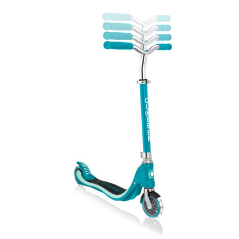 Globber FLOW 125 Scooter with Light Up Wheels – Teal
