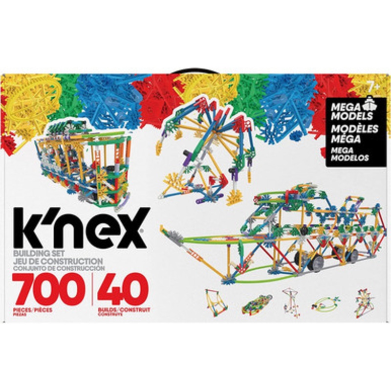 K’Nex – Mega Models Building Set, 700 pieces, 40 builds