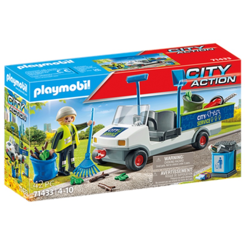 Playmobil – Action Heroes – Street Cleaner with e-Vehicle 71433