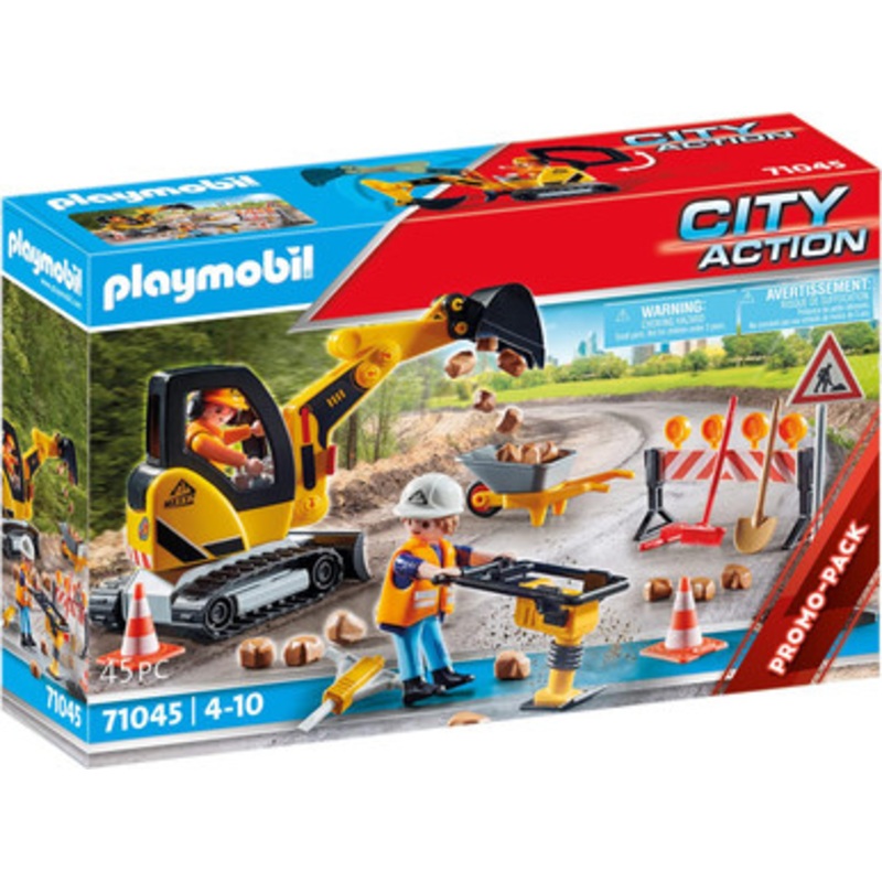 Playmobil City Action – Road Construction Promo Pack 71045