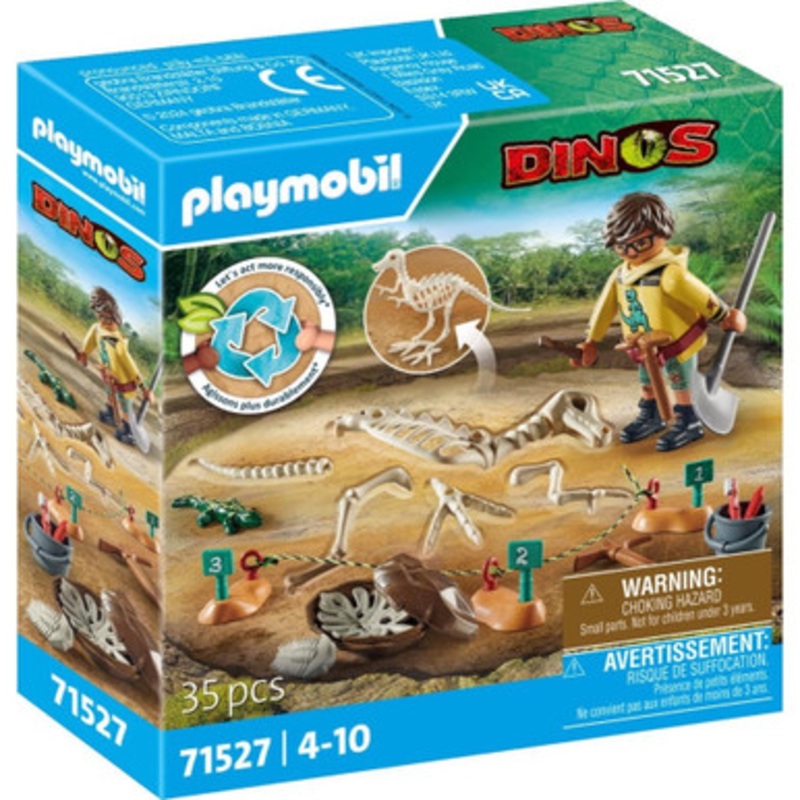 Playmobil Dinos – Archaeological Dig with Dinosaur Skeleton 71527