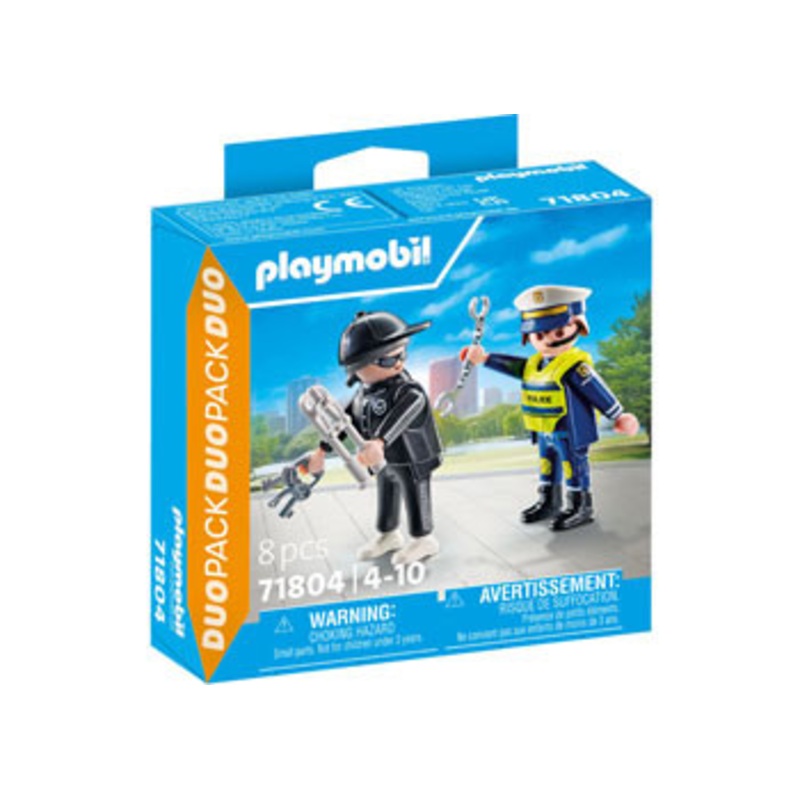 Playmobil  – DuoPack – Policeman and Burglar 71804