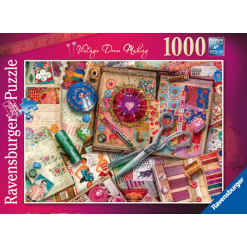 Ravensburger 1000pc – Vintage Dressmaking Puzzle 1000pc