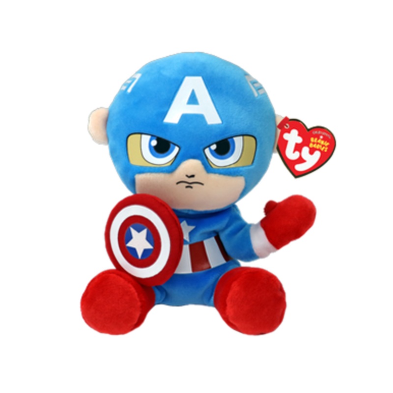 TY Marvel Soft Beanie Babies Regular – Captain America