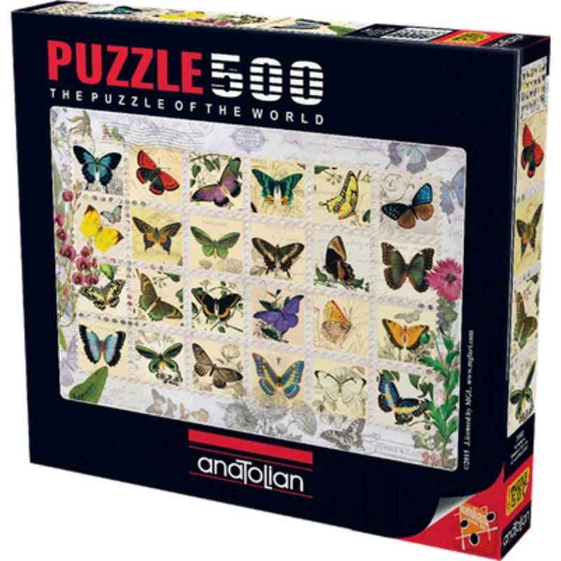 Anatolian 500pc – Butterfly Stamps Puzzle