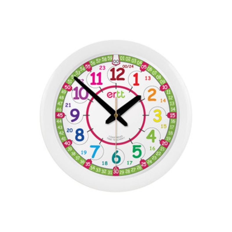 EasyRead Time Teacher: 12/24 Hour Clock – Rainbow Face
