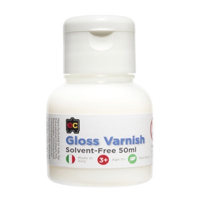 EDUCATIONAL COLOURS- Water Based Gloss Varnish 50ml