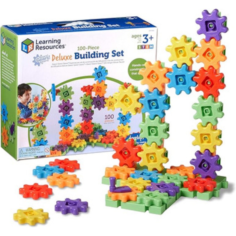 Learning Resources – GEARS GEARS GEARS 100 Piece Deluxe Building Set