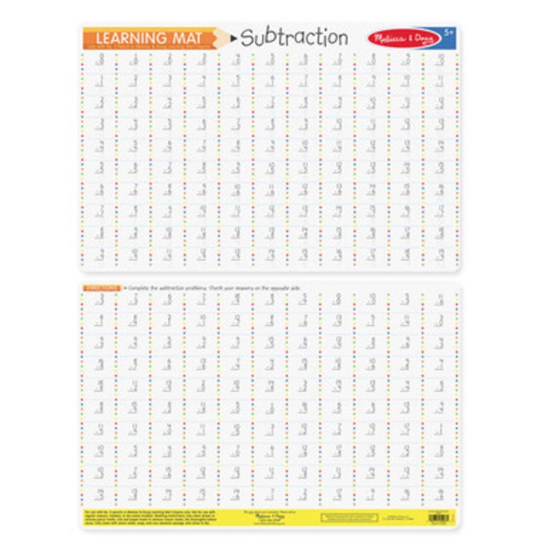 Melissa & Doug – Subtraction  Write-A-Mat