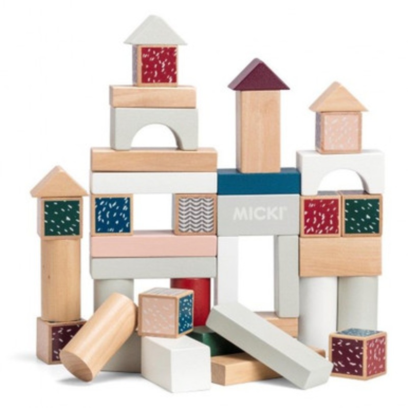 Micki Senses – Wooden Building Blocks 40 pcs