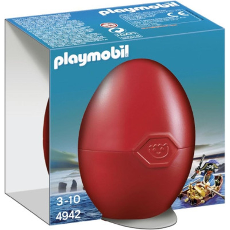 Playmobil Pirates – Pirate with Rowboat in Egg Case 4942