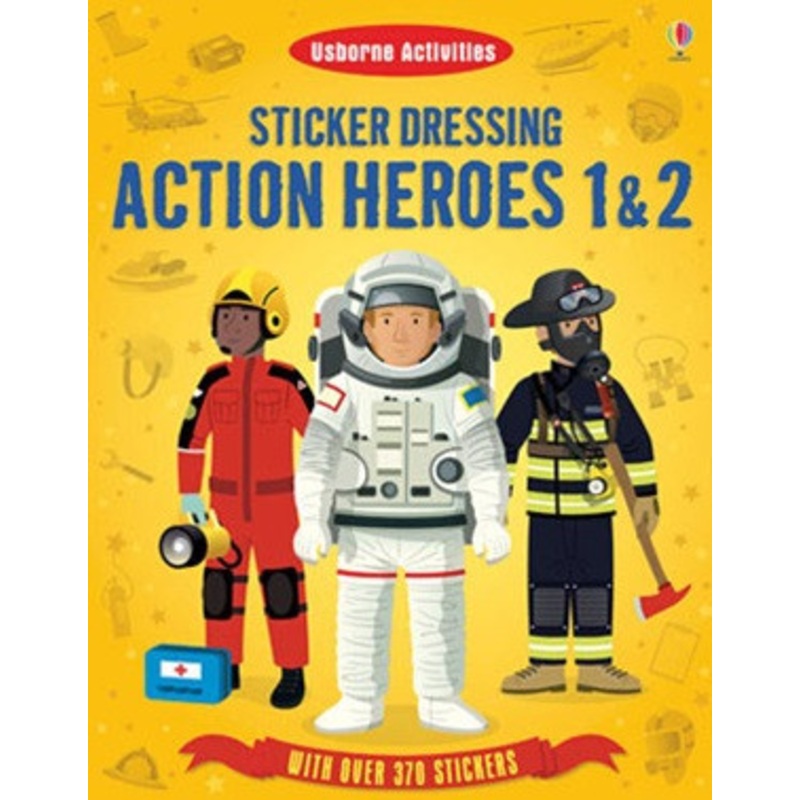 Usborne – Sticker Dolly Dressing – Action Heroes 1 and 2