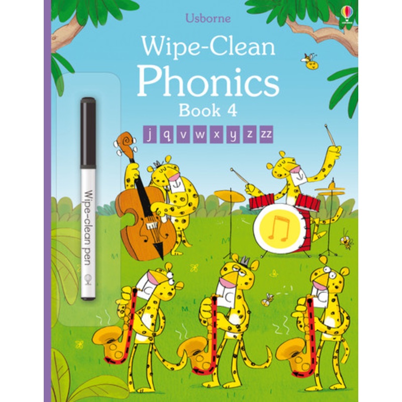 Usborne Wipe-Clean Phonics Book 4